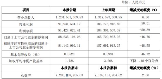 沧州明珠2024年上半年净利882351万锂离子电池隔膜产品销量略高于去年同期(图1)