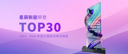 星辰新能：闪耀登榜2023-2024中国液流电池储能TOP30！(图4)