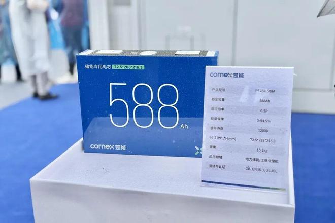 再扩80GWh产能！588Ah储能电池发布！锂电黑马再亮新招(图3)
